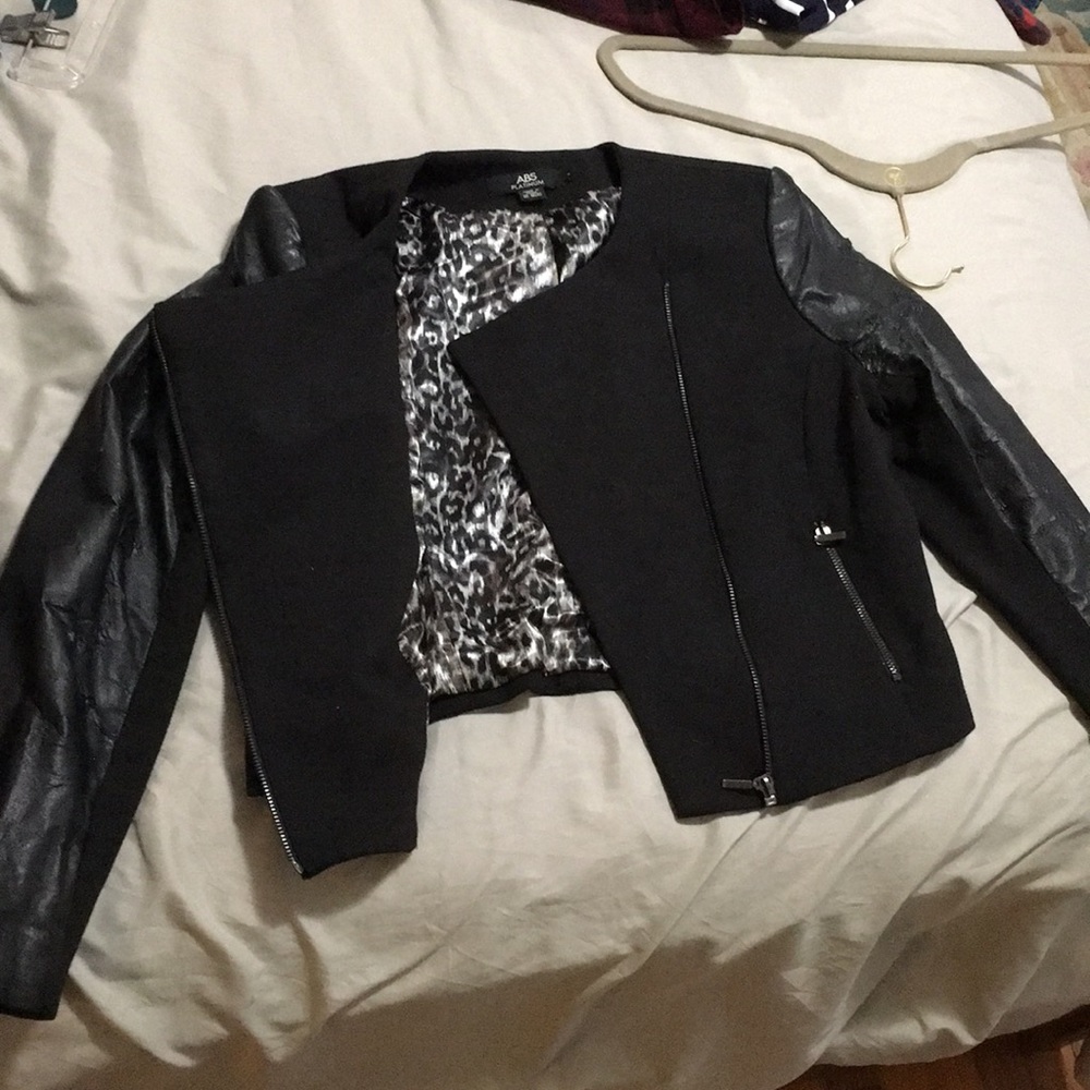 Damaged black blazer jacket